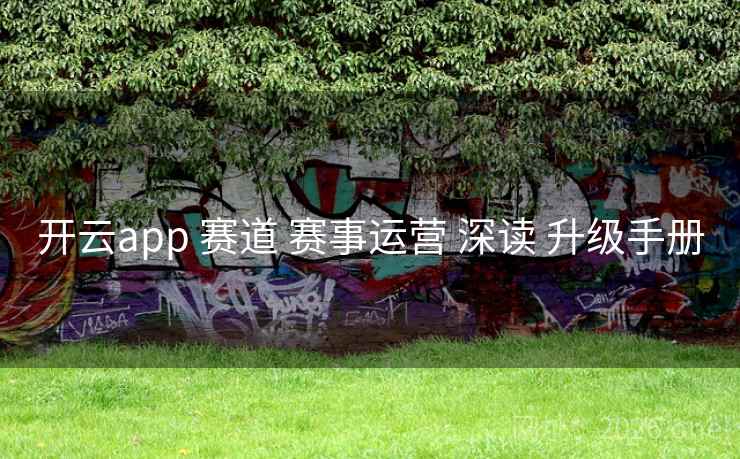 开云app 赛道 赛事运营 深读 升级手册