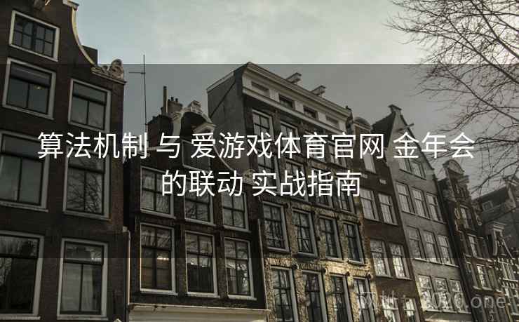 算法机制 与 爱游戏体育官网 金年会 的联动 实战指南