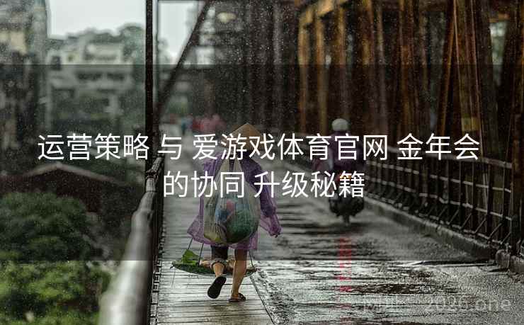 运营策略 与 爱游戏体育官网 金年会 的协同 升级秘籍