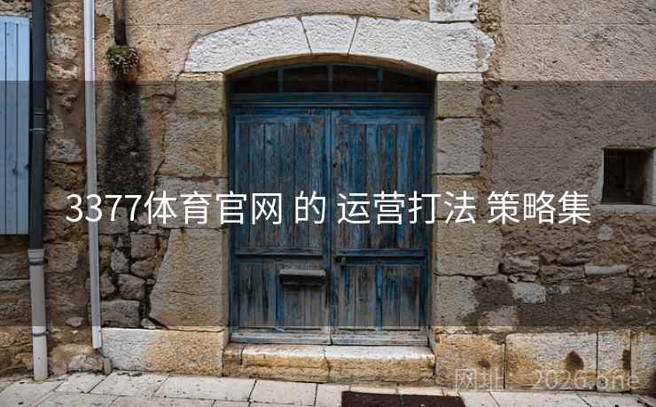 3377体育官网 的 运营打法 策略集