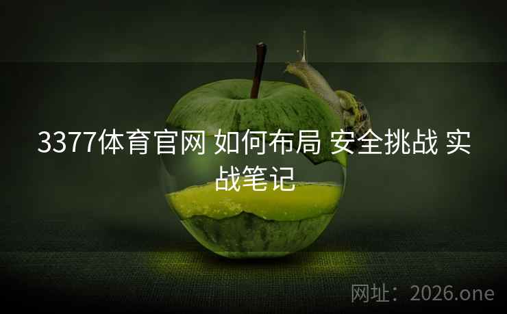 3377体育官网 如何布局 安全挑战 实战笔记