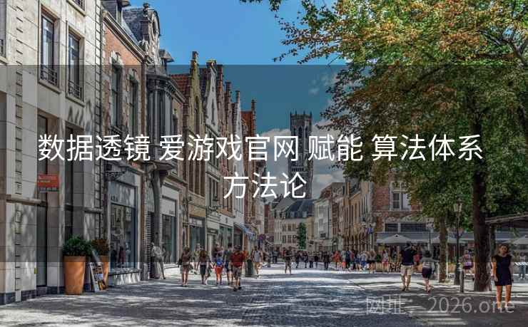 数据透镜 爱游戏官网 赋能 算法体系 方法论