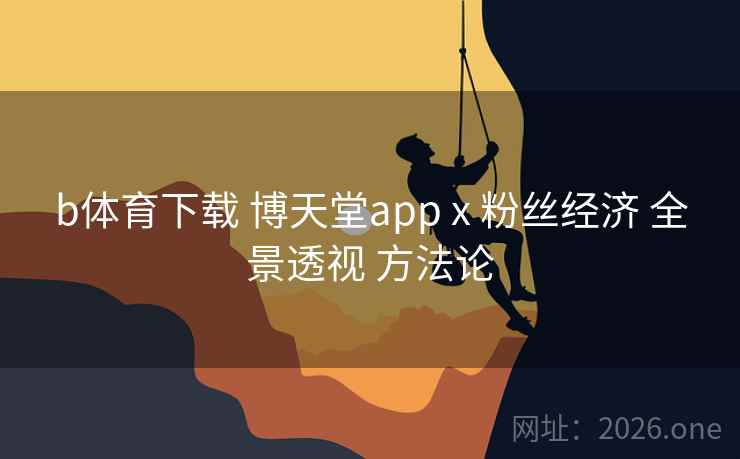 b体育下载 博天堂app x 粉丝经济 全景透视 方法论